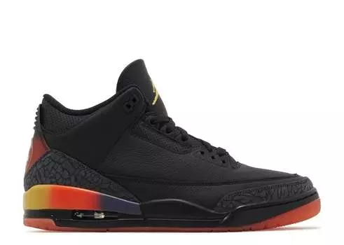 Кроссовки Air Jordan J. Balvin X Jordan 3 Retro 'Rio', черный