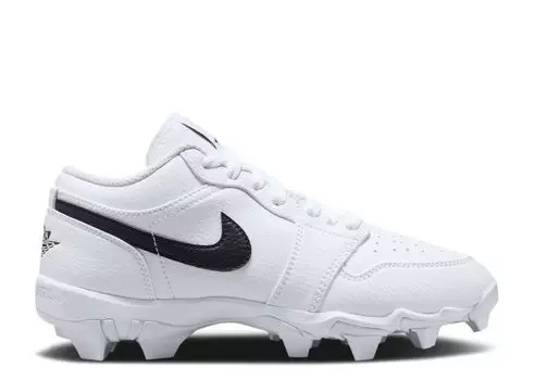 Кроссовки Air Jordan Jordan 1 Low Cleat Gs 'White Black', белый