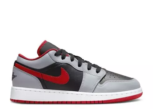 Кроссовки Air Jordan Jordan 1 Low Gs 'Cement Fire Red', серый