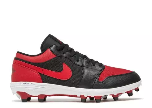 Кроссовки Air Jordan Jordan 1 Low Td Cleat 'Bred', красный