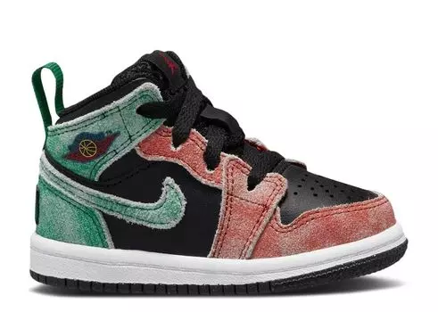 Кроссовки Air Jordan Jordan 1 Mid Se Td 'Mj'S Playground', черный