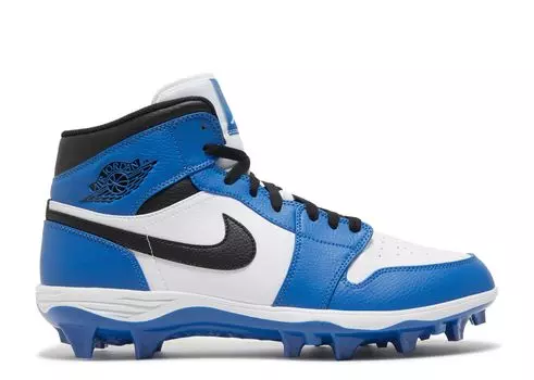Кроссовки Air Jordan Jordan 1 Mid Td Cleat 'White Black Royal', синий