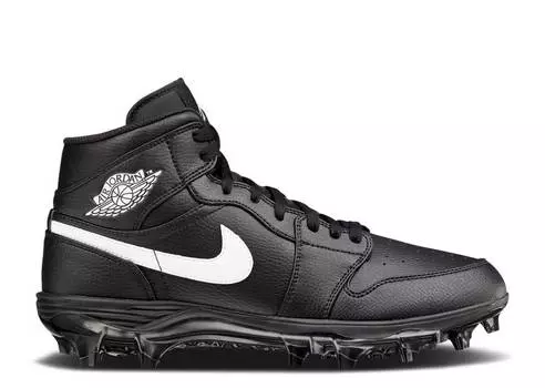 Кроссовки Air Jordan JORDAN 1 MID TD CLEAT 'BLACK' 2023, черный