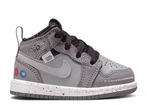 Кроссовки Air Jordan Jordan 1 Mid Wings Td 'Nyc Subway', серый