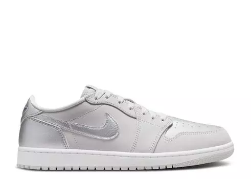 Кроссовки Air Jordan Jordan 1 Retro Low Og 'Metallic Silver', серый