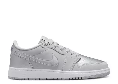 Кроссовки Air Jordan Jordan 1 Retro Low OG GS, цвет Metallic Silver