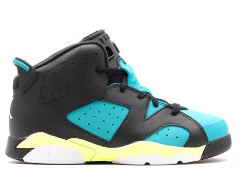 Кроссовки Air Jordan JORDAN 6 RETRO GP 'TURBO GREEN', черный