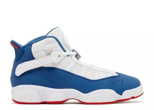Кроссовки Air Jordan Jordan 6 Rings Gs 'White True Blue', синий
