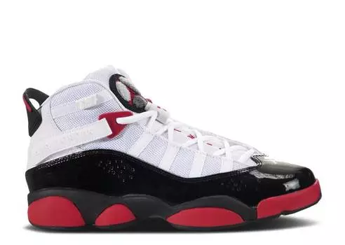 Кроссовки Air Jordan JORDAN 6 RINGS GS 'WHITE LEGION RED', белый