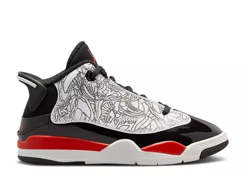Кроссовки Air Jordan Jordan Dub Zero Ps 'Fire Red', белый