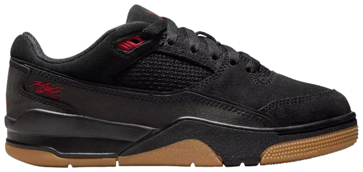 Кроссовки Air Jordan Jordan Flight Court GS 'Black Red Gum', черный