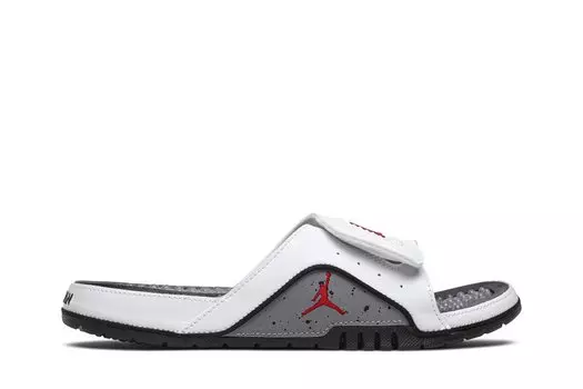 Кроссовки Air Jordan Jordan Hydro 4 Retro Slide 'White Cement', белый