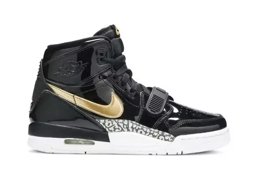 Кроссовки Air Jordan Jordan Legacy 312 GS 'Black Metallic Gold', черный