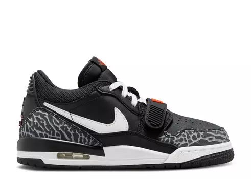 Кроссовки Air Jordan Jordan Legacy 312 Low Gs 'Black White Safety Orange', черный