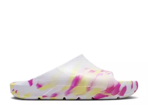Кроссовки Air Jordan Jordan Post Slide Gs 'White Fuchsia Marbled', белый