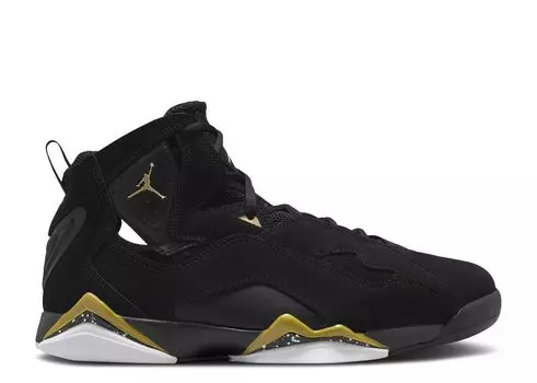 Кроссовки Air Jordan Jordan True Flight, цвет Black Metallic Gold Speckled