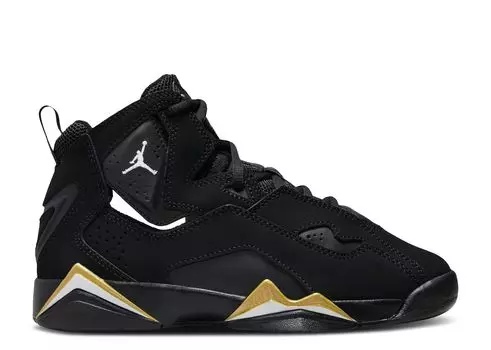 Кроссовки Air Jordan Jordan True Flight Gs 'Black Metallic Gold' 2023, черный