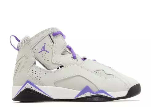 Кроссовки Air Jordan Jordan True Flight Gs 'Base Grey Purple Venom', серый