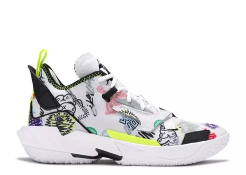 Кроссовки Air Jordan Jordan Why Not Zer0.4 Pf 'Graffiti', белый