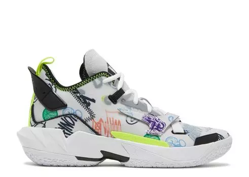 Кроссовки Air Jordan Jordan Why Not Zer0.4 'Graffiti', белый