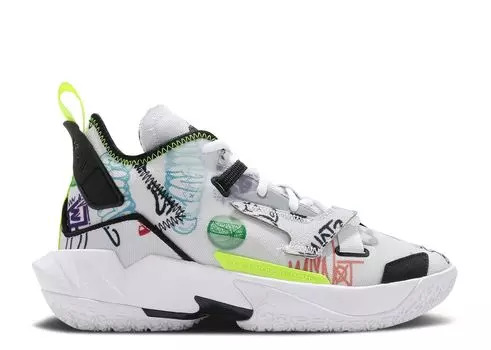 Кроссовки Air Jordan Jordan Why Not Zer0.4 Gs 'Graffiti', белый