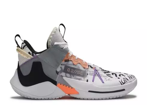 Кроссовки Air Jordan Jordan Why Not Zer0.2 Se 'Orange Pulse', белый