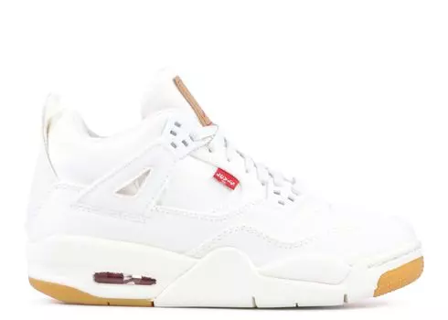 Кроссовки Air Jordan Levi'S X Air Jordan 4 Retro Gs 'White Denim', белый