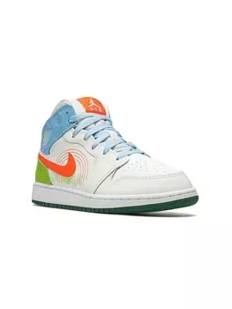 Кроссовки Air Jordan Mid Stitch SE Jordan Kids, белый