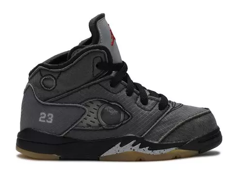 Кроссовки Air Jordan Off-White X Air Jordan 5 Retro Sp Td 'Muslin', черный