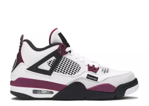 Кроссовки Air Jordan Paris Saint-Germain X Air Jordan 4 Retro Gs 'Bordeaux', белый