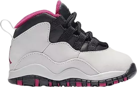 Кроссовки Air Jordan Retro 10 TD Platinum Pink, белый