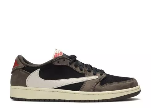 Кроссовки Air Jordan Travis Scott X Air Jordan 1 Low 'Mocha', коричневый