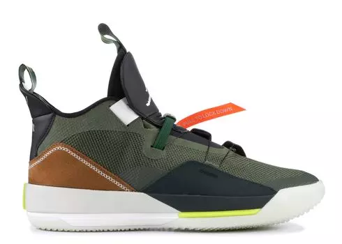 Кроссовки Air Jordan Travis Scott X Air Jordan 33 Nrg 'Army Olive', зеленый