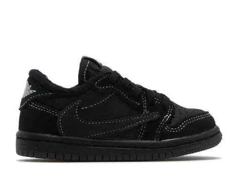 Кроссовки Air Jordan Travis Scott X Air Jordan 1 Retro Low Og Sp Td 'Black Phantom', черный