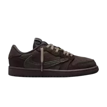 Кроссовки Air Jordan Travis Scott x Air Jordan 1 Retro Low OG SP PS Velvet Brown, коричневый