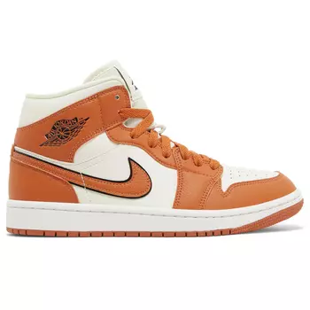 Кроссовки Air Jordan Wmns 1 Mid SE 'Sport Spice', Апельсин