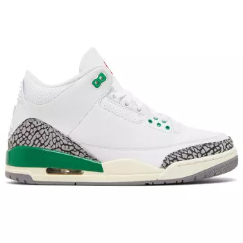 Кроссовки Air Jordan Wmns 3 Retro 'Lucky Green', Белый
