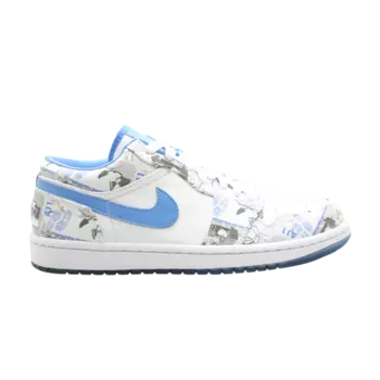 Кроссовки Air Jordan Wmns Air Jordan 1 Retro Low 'University Blue', белый