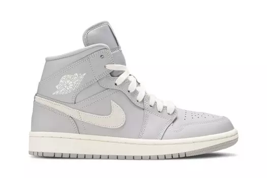Кроссовки Air Jordan Wmns Air Jordan 1 Mid 'Grey Light Bone', серый