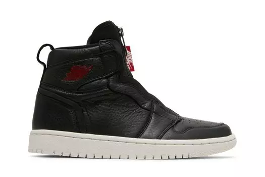 Кроссовки Air Jordan Wmns Air Jordan 1 Retro High Zip 'Black', черный