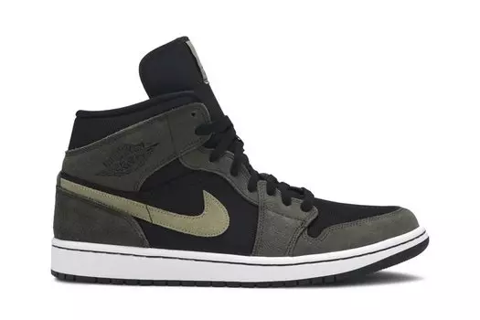 Кроссовки Air Jordan Wmns Air Jordan 1 Mid 'Olive', зеленый