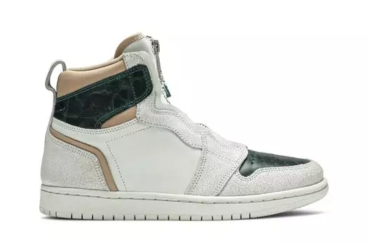 Кроссовки Air Jordan Wmns Air Jordan 1 Retro High Zip 'Mystic Green', зеленый