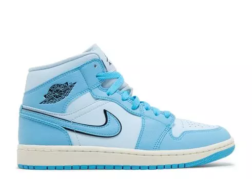 Кроссовки Air Jordan Wmns Air Jordan 1 Mid Se 'Ice Blue', синий