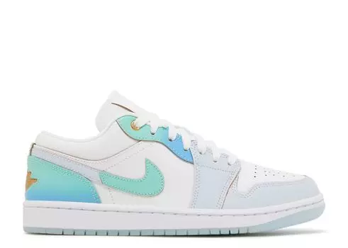Кроссовки Air Jordan Wmns Air Jordan 1 Low Se 'Emerald Rise', синий