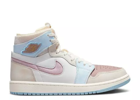 Кроссовки Air Jordan Wmns Air Jordan 1 High Zoom Comfort 'Pink Oxford Plum Fog', розовый