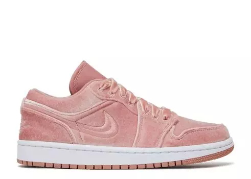 Кроссовки Air Jordan Wmns Air Jordan 1 Low Se 'Pink Velvet', розовый