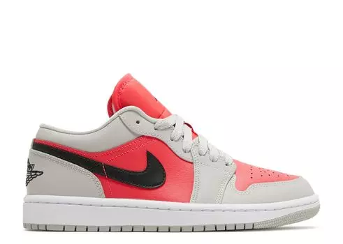 Кроссовки Air Jordan Wmns Air Jordan 1 Low 'Light Iron Ore Siren Red', красный