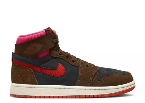 Кроссовки Air Jordan Wmns Air Jordan 1 High Zoom Comfort 2 'Cacao Wow Picante Red', коричневый