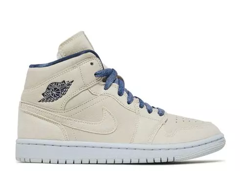 Кроссовки Air Jordan Wmns Air Jordan 1 Mid Se 'Sanddrift', белый