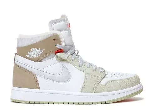 Кроссовки Air Jordan Wmns Air Jordan 1 High Zoom Comfort 'Olive Aura', белый